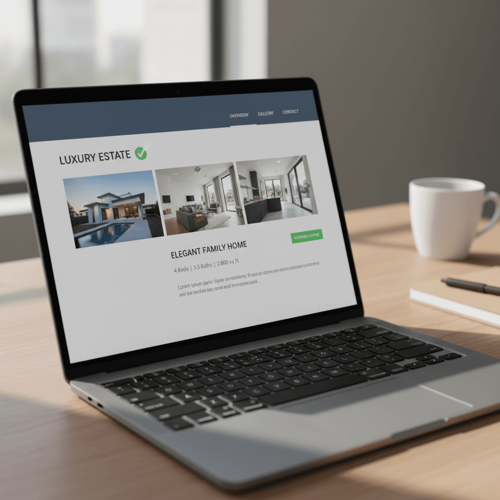 Computer screen displaying rental property lead details